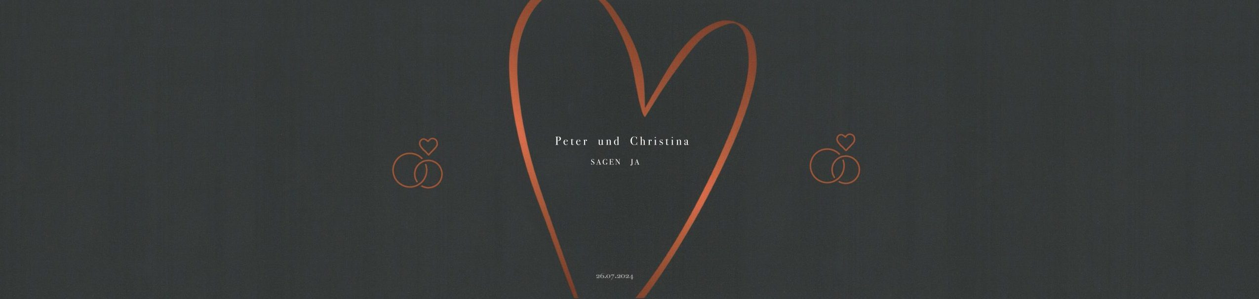 Peter und Christina sagen JA